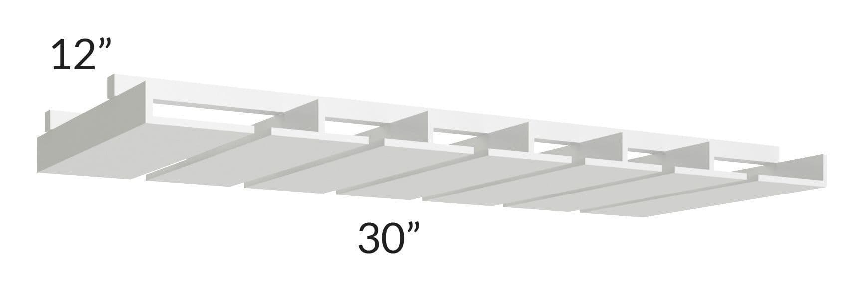 Under-Cabinet Stem Glass Holder — Front view